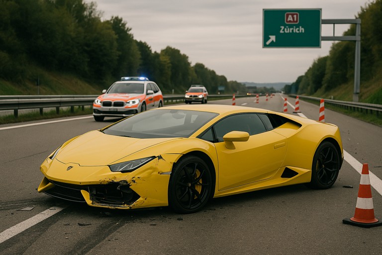 Lamborghini-Unfall in Zürich führt zur Entdeckung von 1,1 Millionen Franken in bar